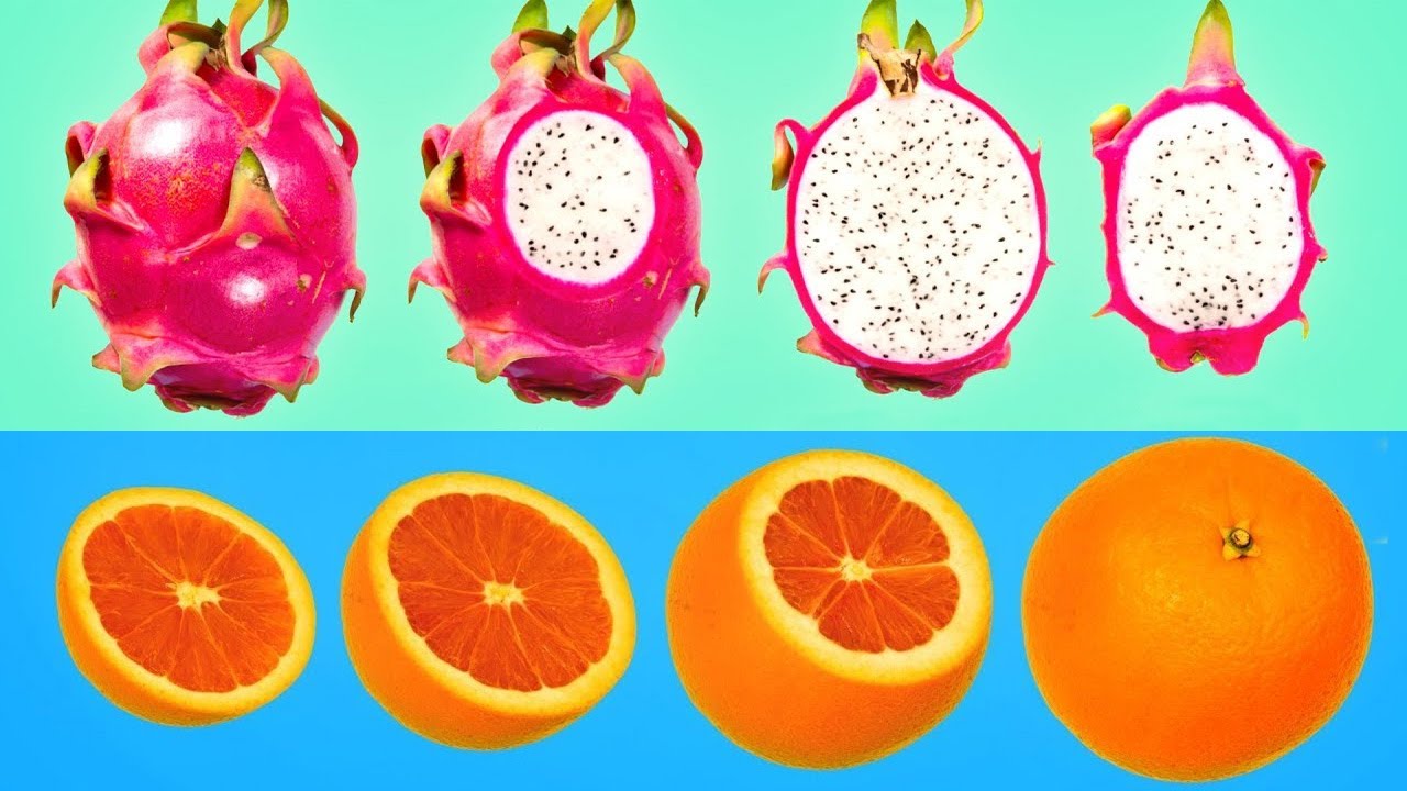 Hidden Patterns Inside Fruit 과일 안에 숨겨진 패턴 🍎🍊🍌🍅