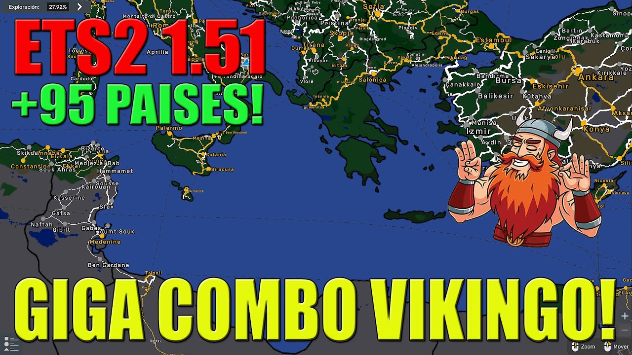 ETS2 | GLOBAL MAP COMBO - El combo con TODOS LOS CONTINENTES +120 Países! (ACTUALIZADO 1.54)