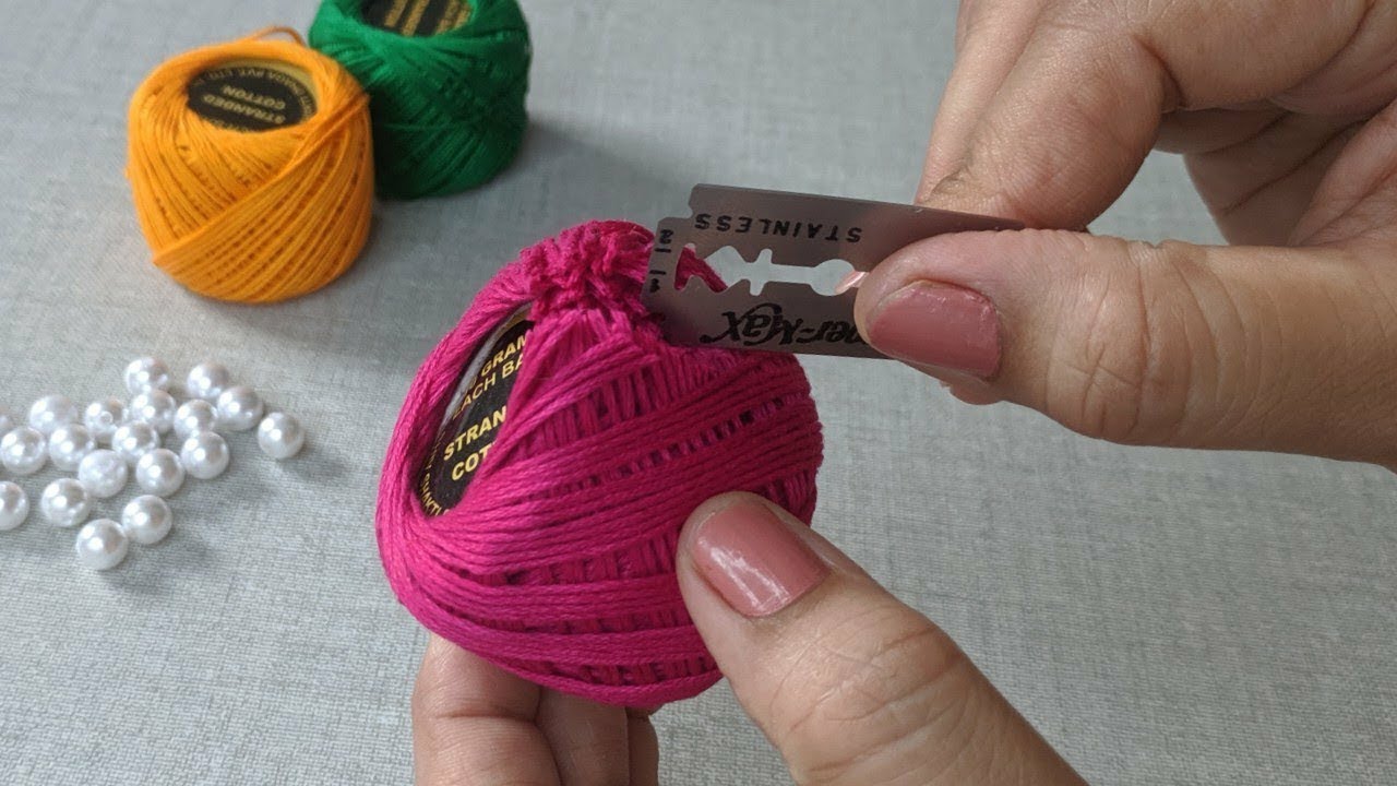 It's so Beautiful. Amazing Hand Embroidery Flower design idea. Super Hand Embroidery Flower design