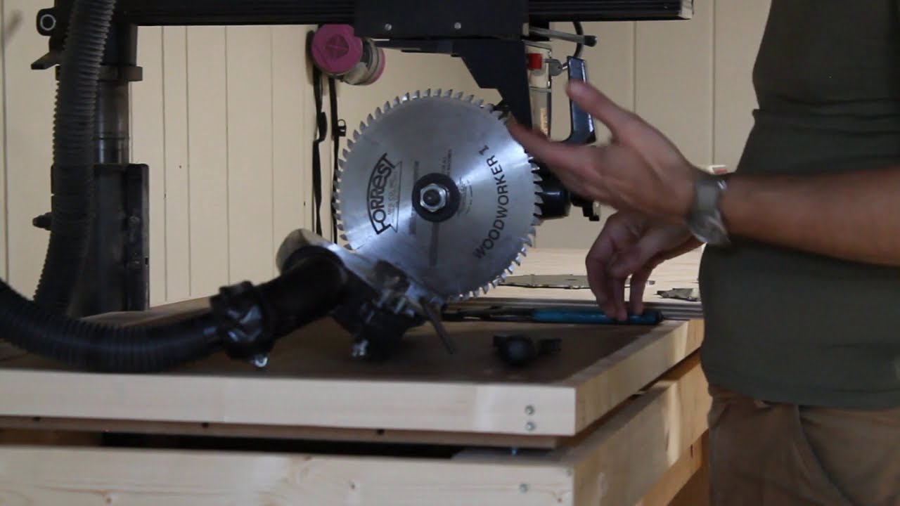 Installing a Dado Stack on a Radial Arm Saw