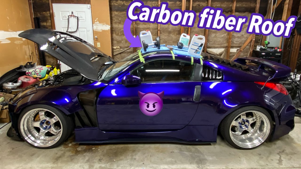LSA 350Z Carbon fiber Roof Install | Supercharged C5 Wrap Time
