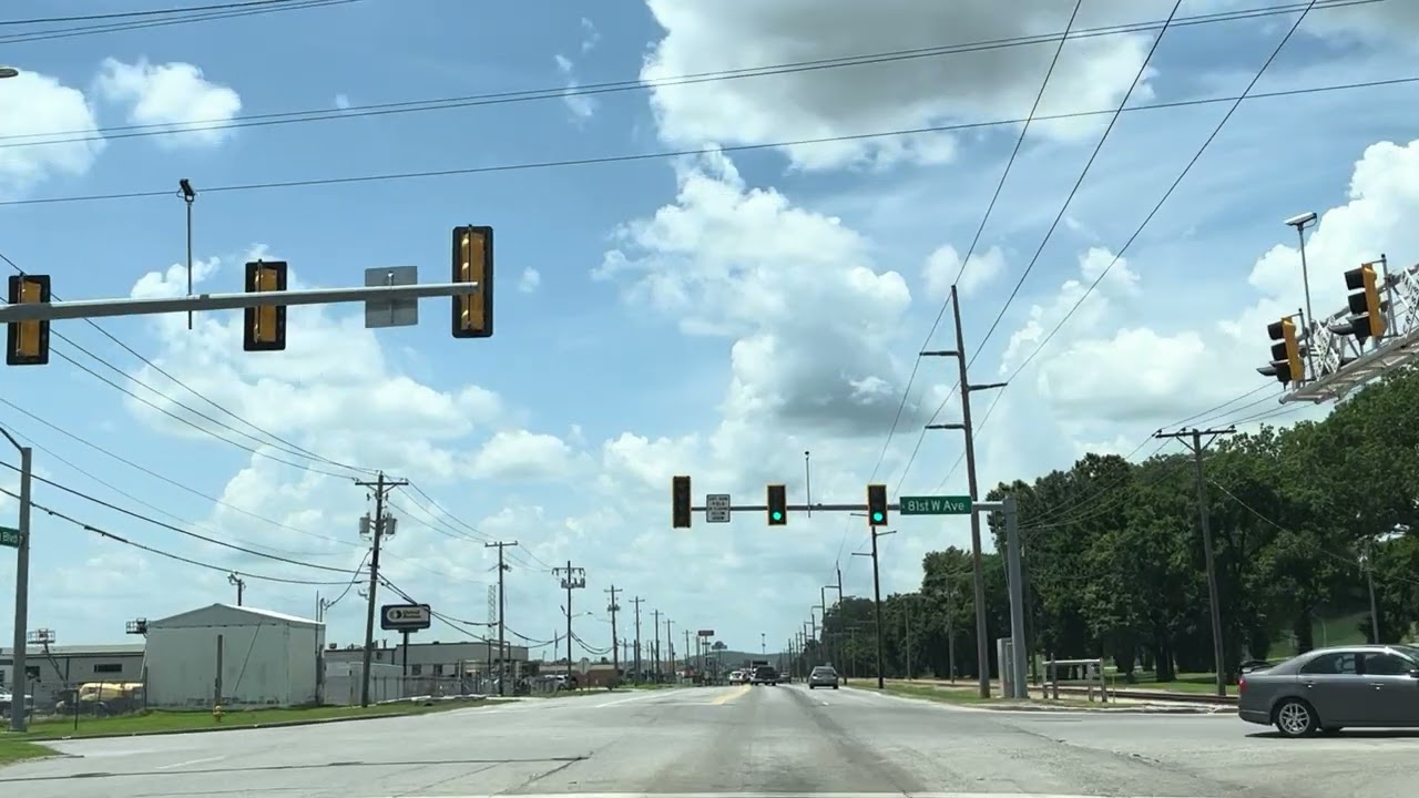 Oklahoma: Tulsa to Sand Springs, from S. Houston Ave. to SH-97 via Charles Page Boulevard.