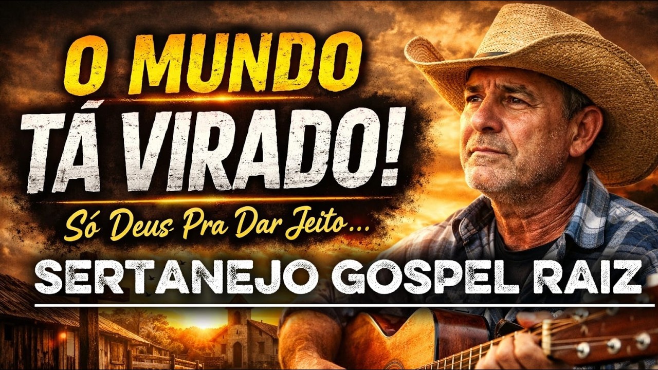 🔥 O Mundo Velho Ta Perdido, Meu Deus do Céu 😢 | Sertanejo Raiz Gospel