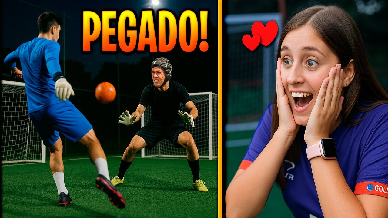 A REAÇÃO DELA NO MEU CAMPEONATO DE GOLEIRO FOI INCRÍVEL!