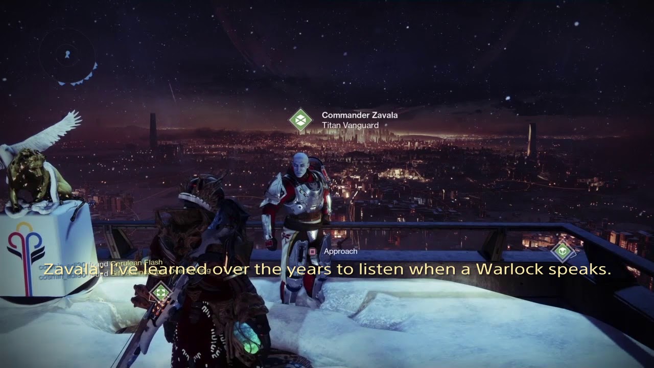 Idle Dialogue, Tower Courtyard | Zavala: 