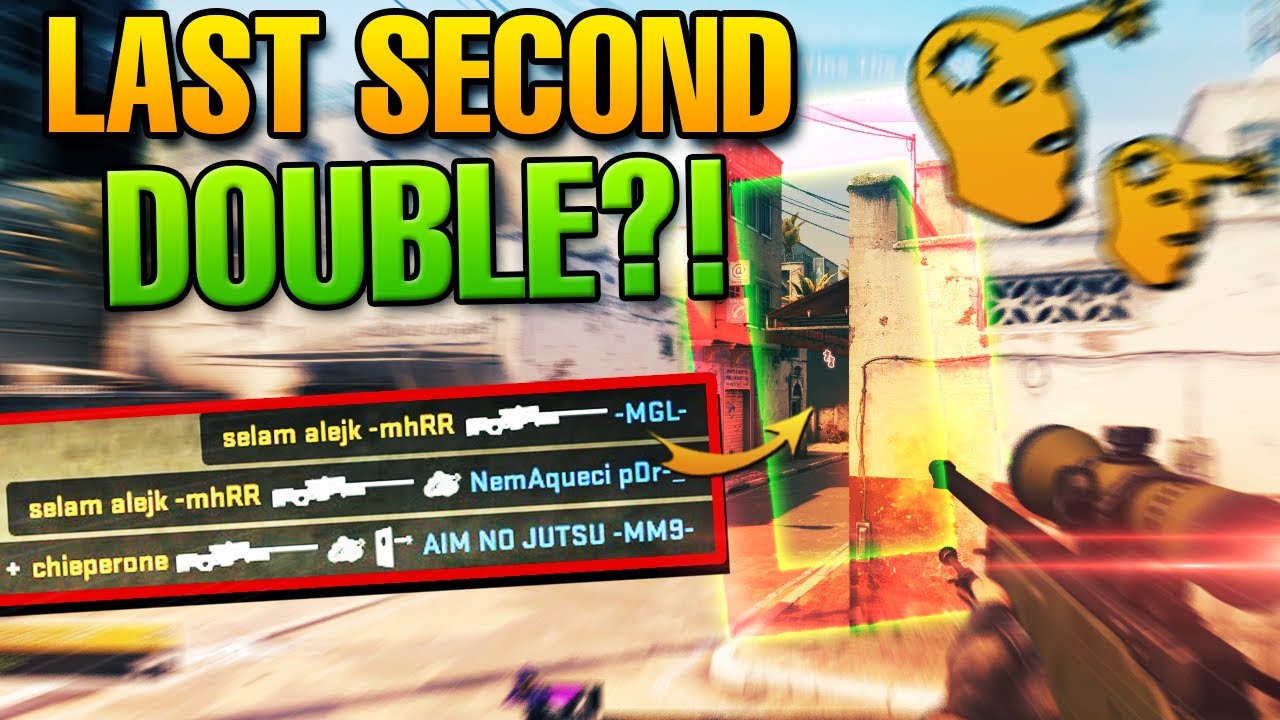 CS:GO - Da kann man mal clutchen! #22 - Letzte Sekunde Double durch Smoke?!