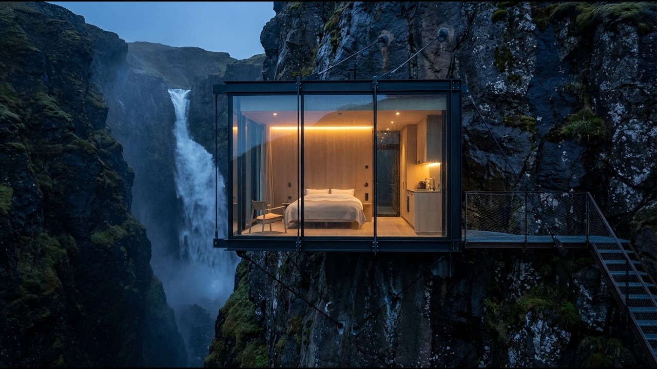 I Bought a Waterfall to Build a Cliff House | Solo Female Build