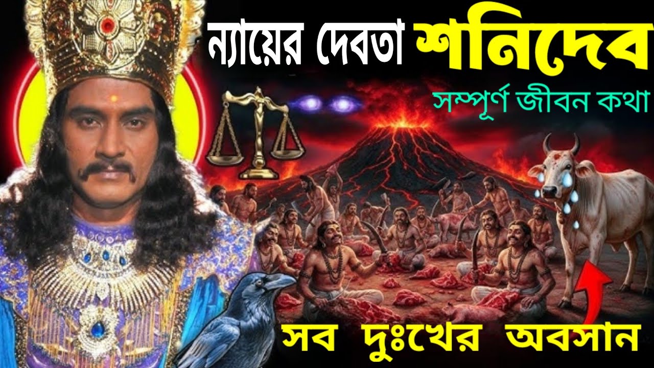 শনি দেবের সম্পূর্ণ জীবন কাহিনী | সাড়েসাতি ও ধাইয়া থেকে বাঁচার উপায় | Shani Dev Katha
