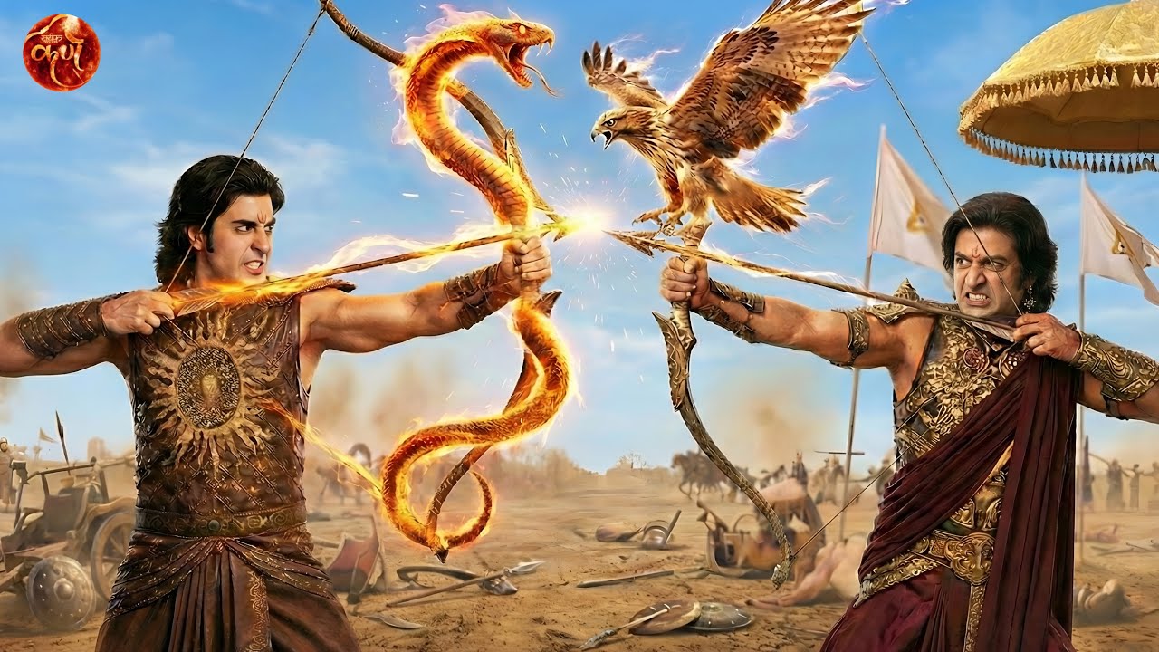 कर्ण के सर्पबाण और अर्जुन के गरुड़बान से कांप उठी पूरी युद्धभूमि || Suryaputra Karn