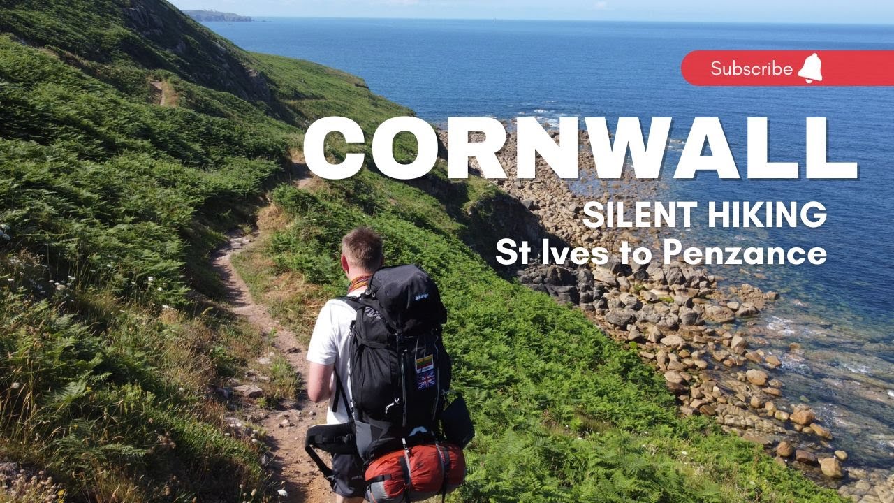 Silent Hiking.In the Cornwall from St Ives to Penzance. Wild camping 5 days