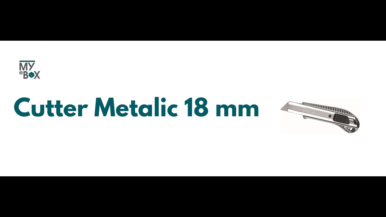 Cutter Metalic 18 mm I MyEbox Accesorii de &Icirc;mpachetat I