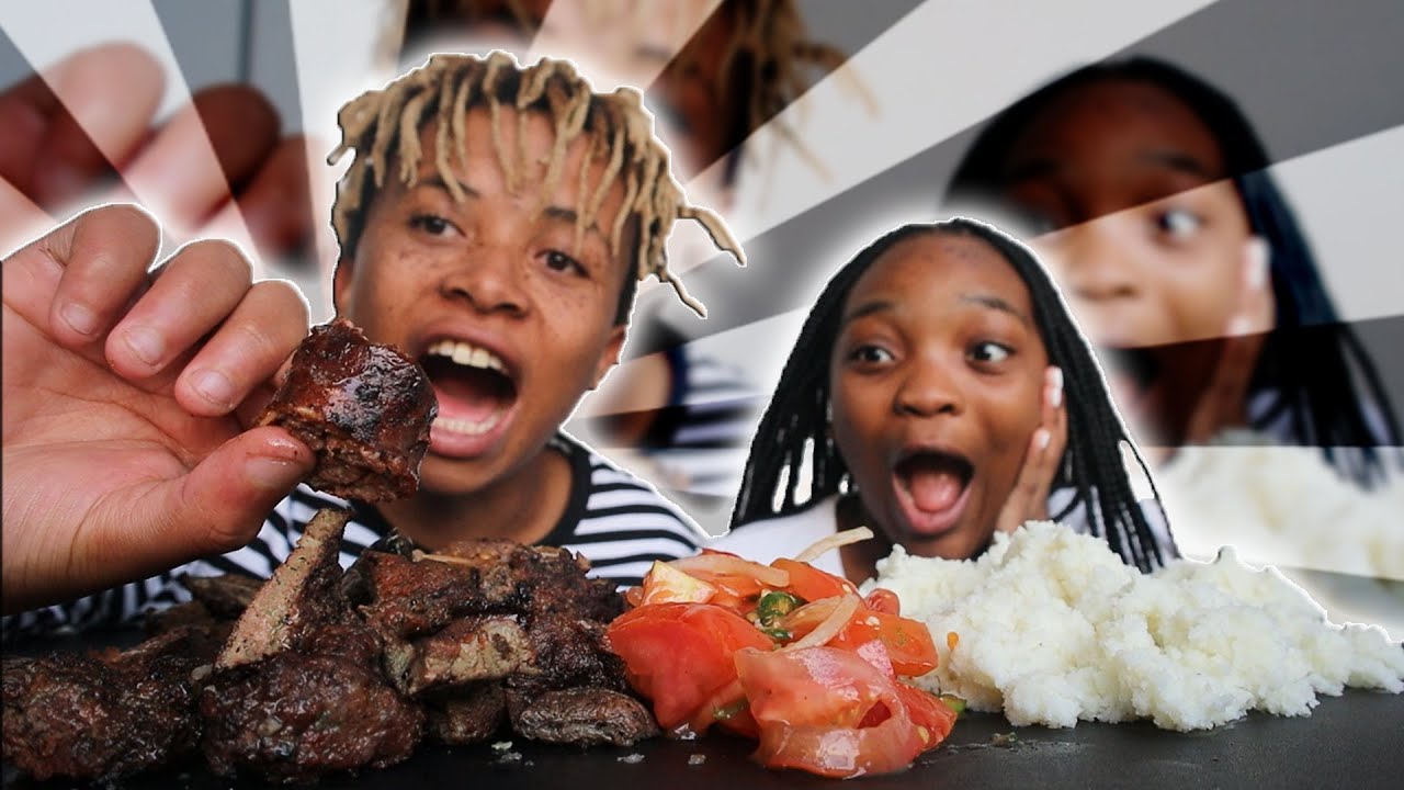 KwaMai-Mai | BRAAI + CHAKALAKA + PAP MUKBANG | SOUTH AFRICAN 먹방