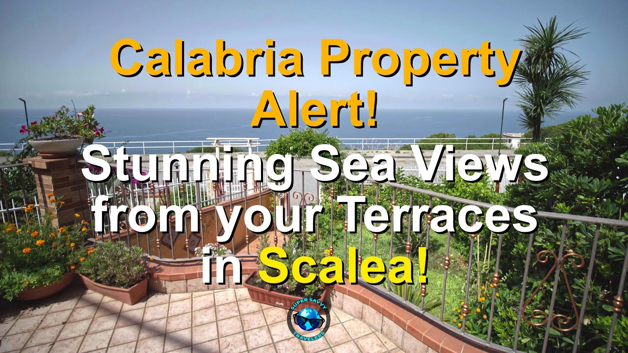 Calabria Property Alert! Stunning Sea Views From Your Terraces in Scalea!