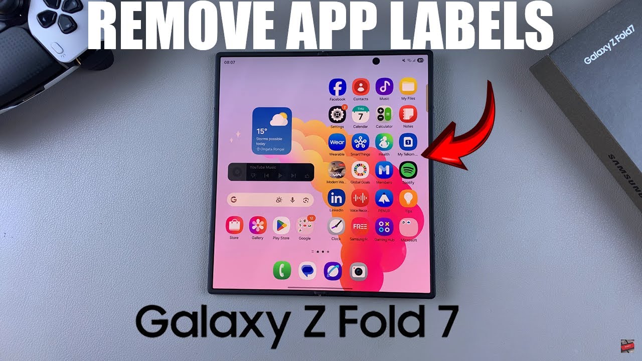 How To Add / Remove App Labels On Samsung Galaxy Z Fold 7