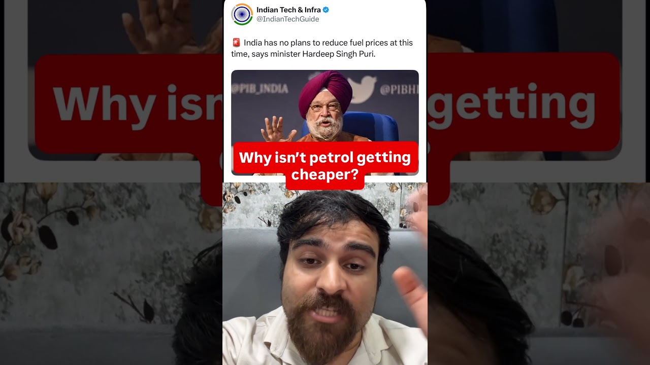 Petrol Still Isn&rsquo;t Cheaper? Petroleum Minister Hardeep Singh Puri Explains #petrolprice #crudeoil