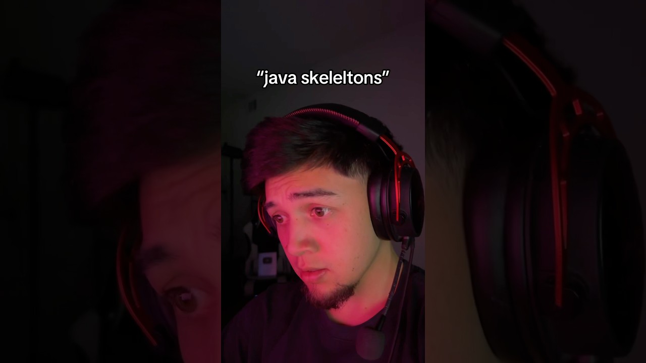 Skeletons In Bedrock Vs Skeletons In Java&hellip; #shorts #viral