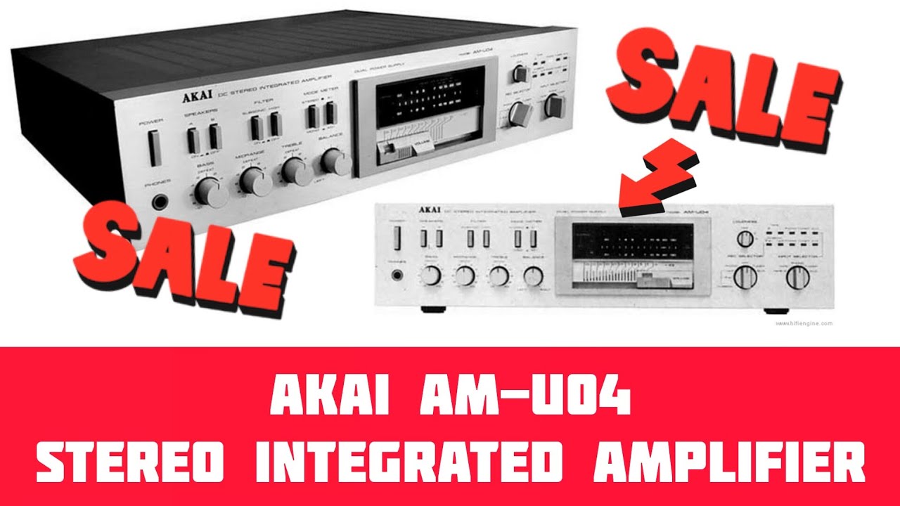 AKAI AM-U04 Stereo Integrated Amplifier - Available For Sale #jadigital #amplifier #amp #akai #sale