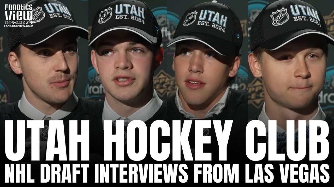 Utah Hockey Draft Picks Gabe Smith, Veeti Vaisanen, Tomas Lavoie & Will Skahan on Being Drafted