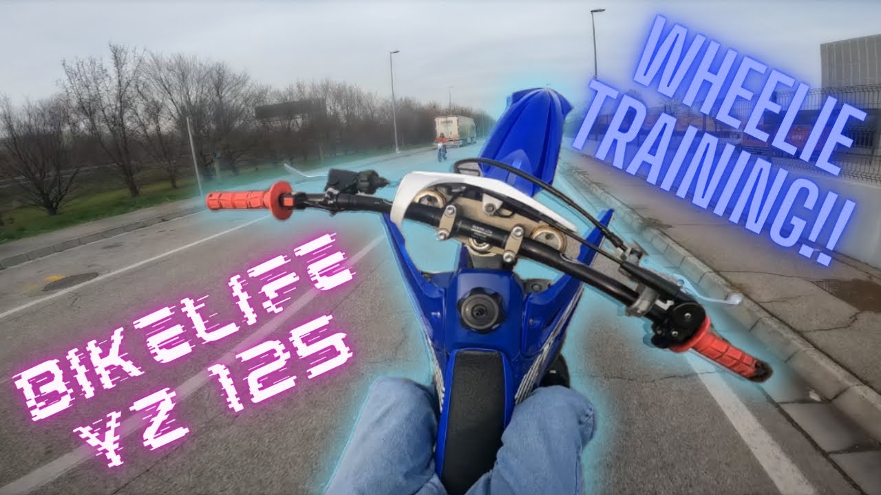 WE ARE BACK!!! wheelie training YZ125