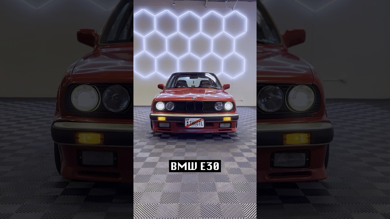 HID и светодиодные проекционные фары на этом старом BMW E30
