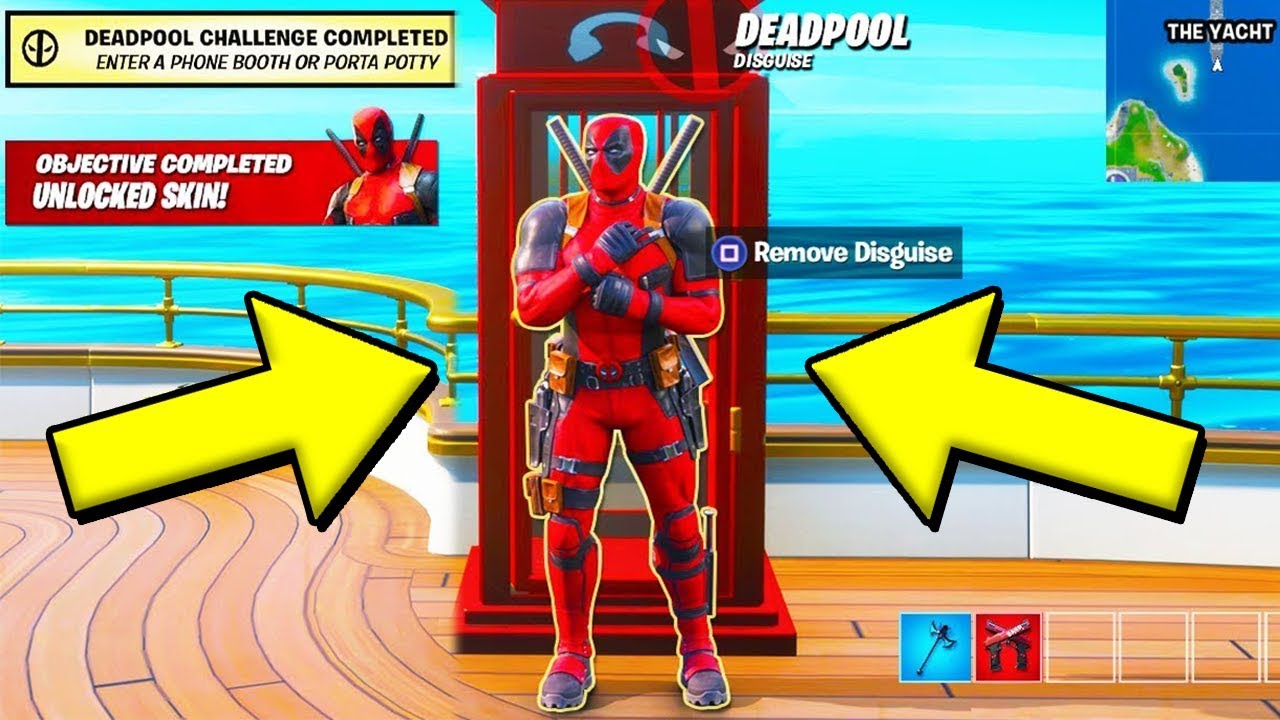 MI FINGO DEADPOOL dello YATCH per TUTTA LA PARTITA! 😱 FORTNITE CHALLENGE