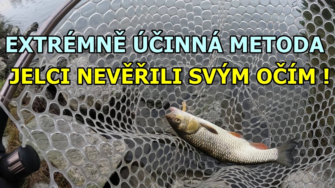 Zimní přívlač na řece s bočním přívěsem