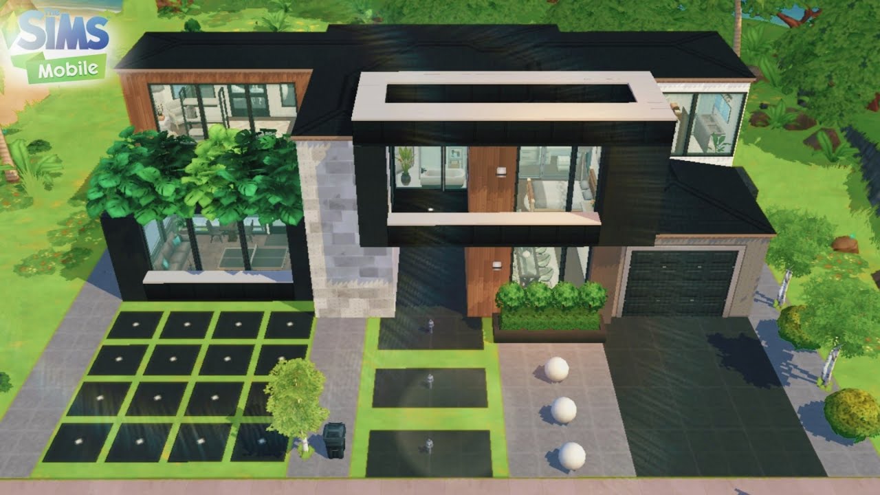 ECO GREEN MODERN HOUSE | House Tour | The Sims Mobile 🌿