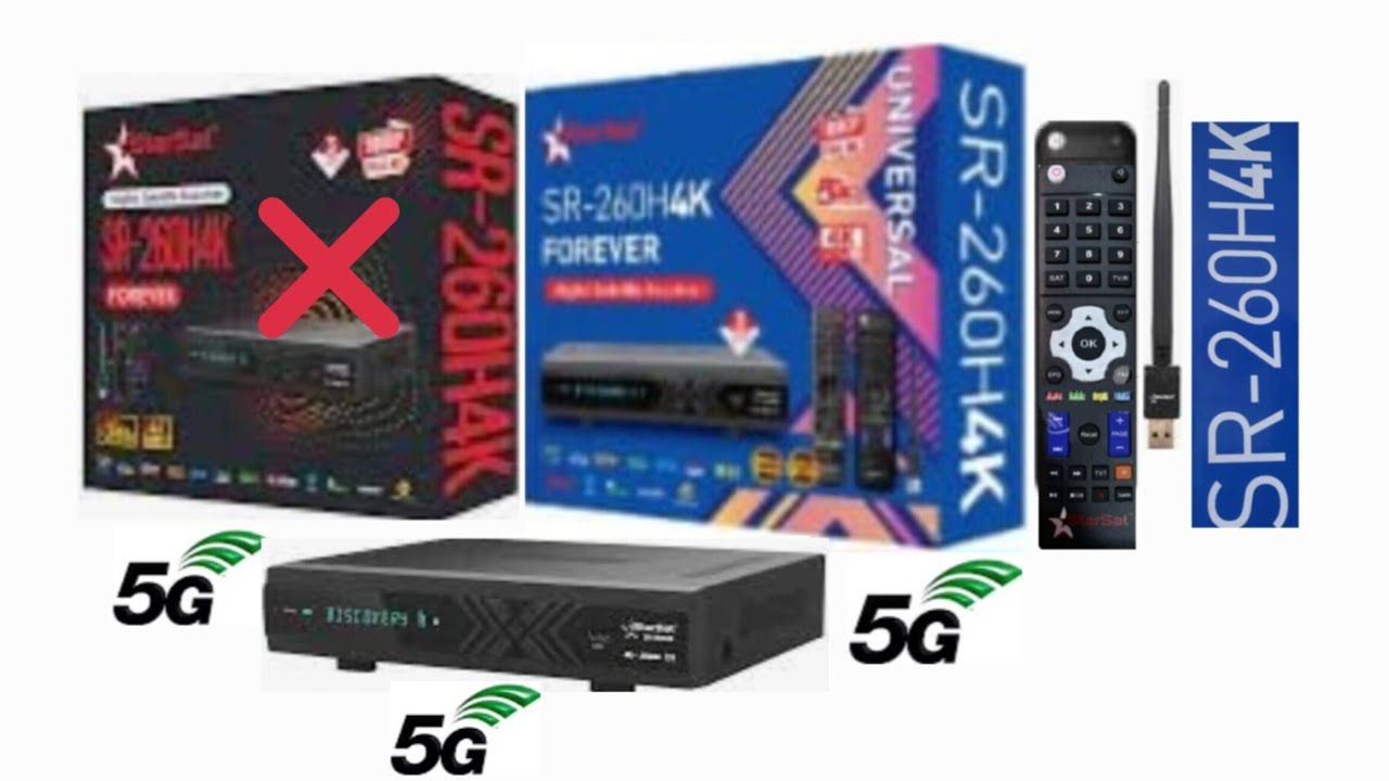 Starsat SR 260H 4K Forever Digital Sattelite Reciever Complete Video