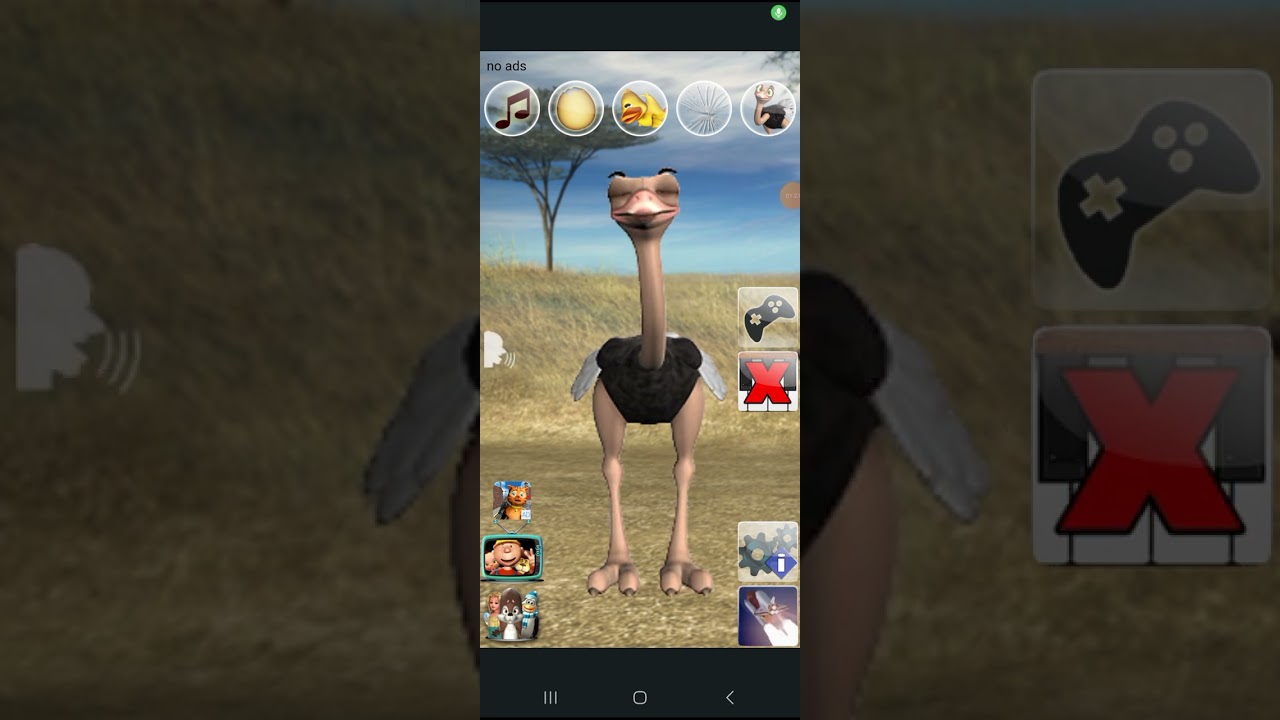 talking joe ostrich and the iPhone iPad