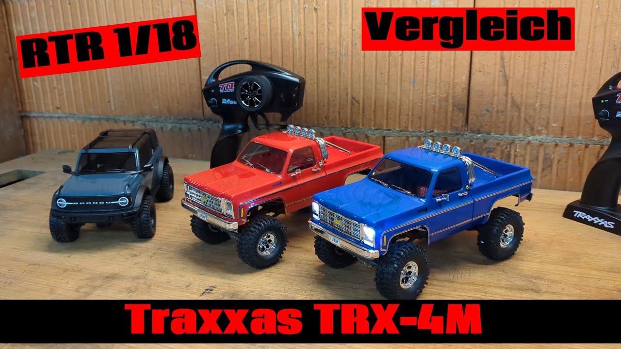 Vergleich! Traxxas TRX-4M Ford Bronco vs Chevrolet K10 High - Mini Mania
