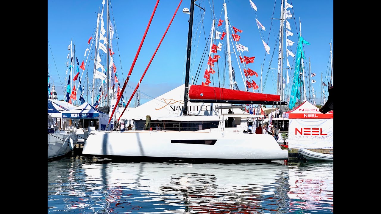 NEEL 47 Trimarans sailboat video guided tour By: Ian Van Tuyl at Cruising Yachts Yacht Dealership