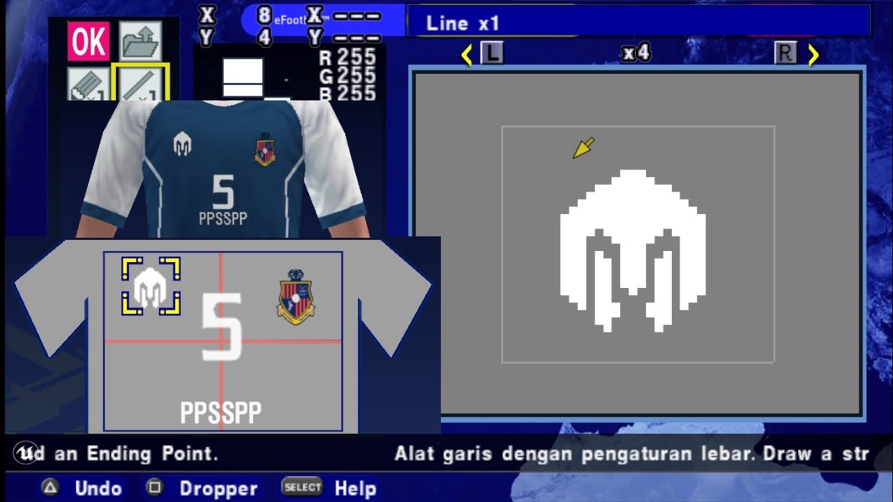 Tutorial cara buat logo Brand di PES PPSSPP untuk Master League