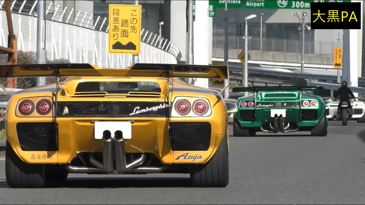 【ディアブロの爆音加速サウンド‼】Anija他のスーパーカーの加速サウンド・エンジンサウンド/Supercars of Diablo Acceleration Sound in Japan.