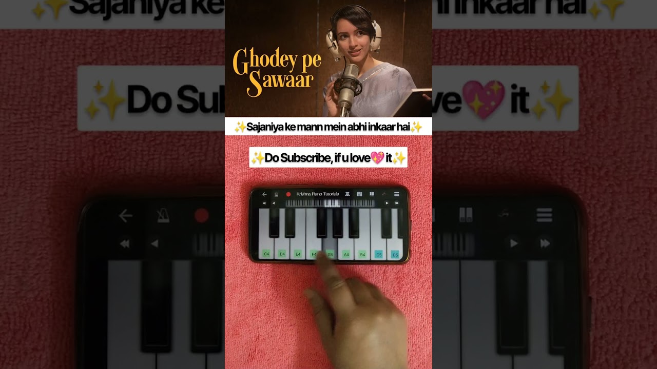 Ghodey Pe Sawaar Piano Tutorial