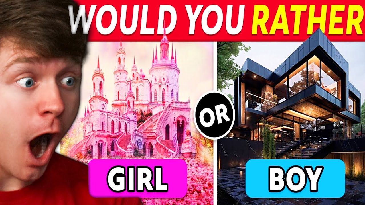 Reacting to Would You Rather BOYS vs GIRLS!