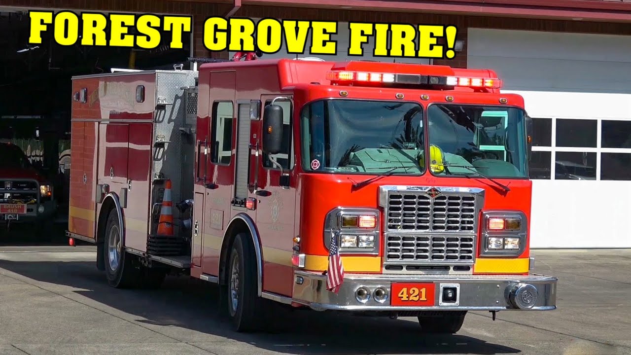 [RIDE ALONG] - FOREST GROVE FIRE | Engine 421 + Brush 418 & Cornelius Fire Engine 813 responding!