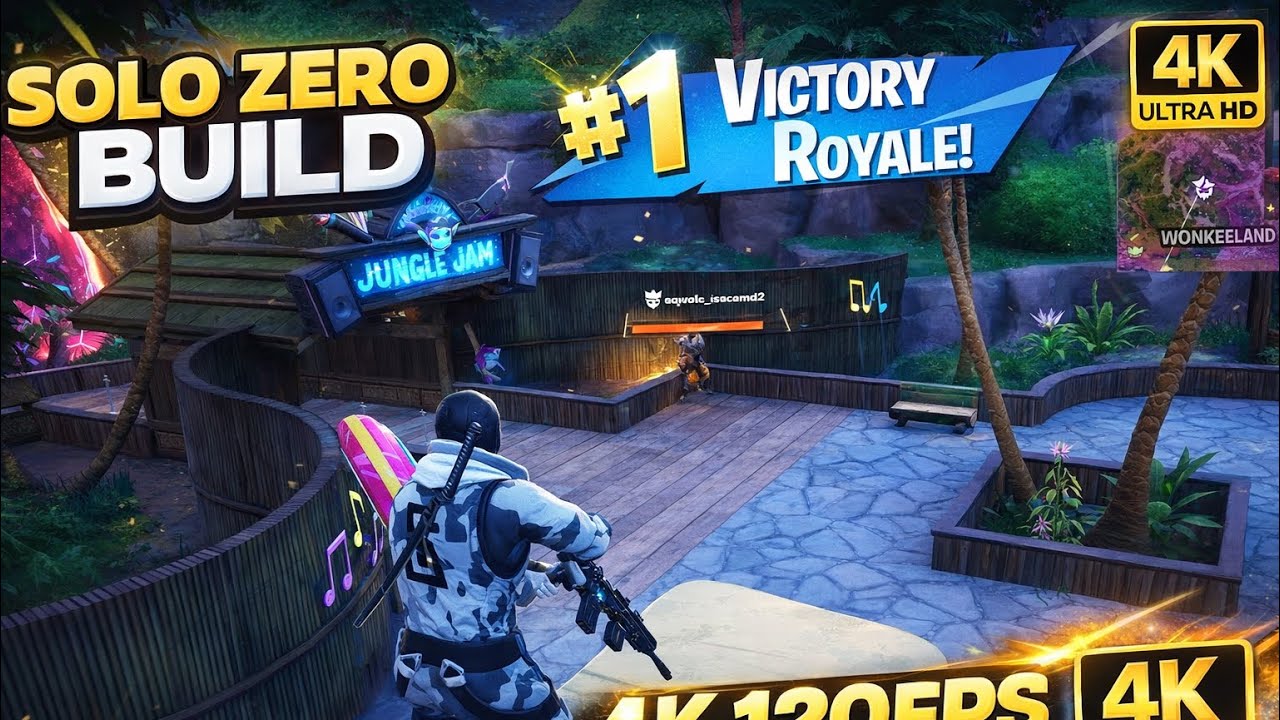 Fortnite Solo Zero Build Unreal Victory Royale | 4K 120FPS