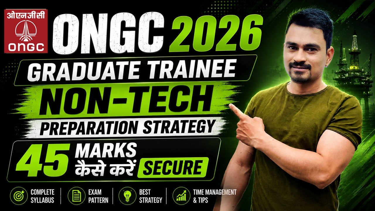 ONGC Graduate Trainee 2026 | Non-Tech Preparation Strategy | ONGC GT Non-Tech Syllabus #ongcgt2026