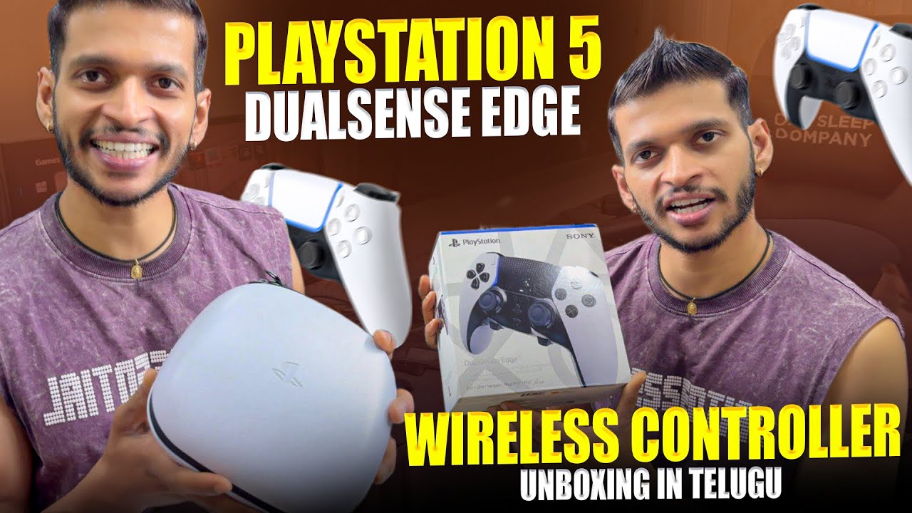 Распаковка беспроводного контроллера PlayStation 5 DualSense Edge на телугу