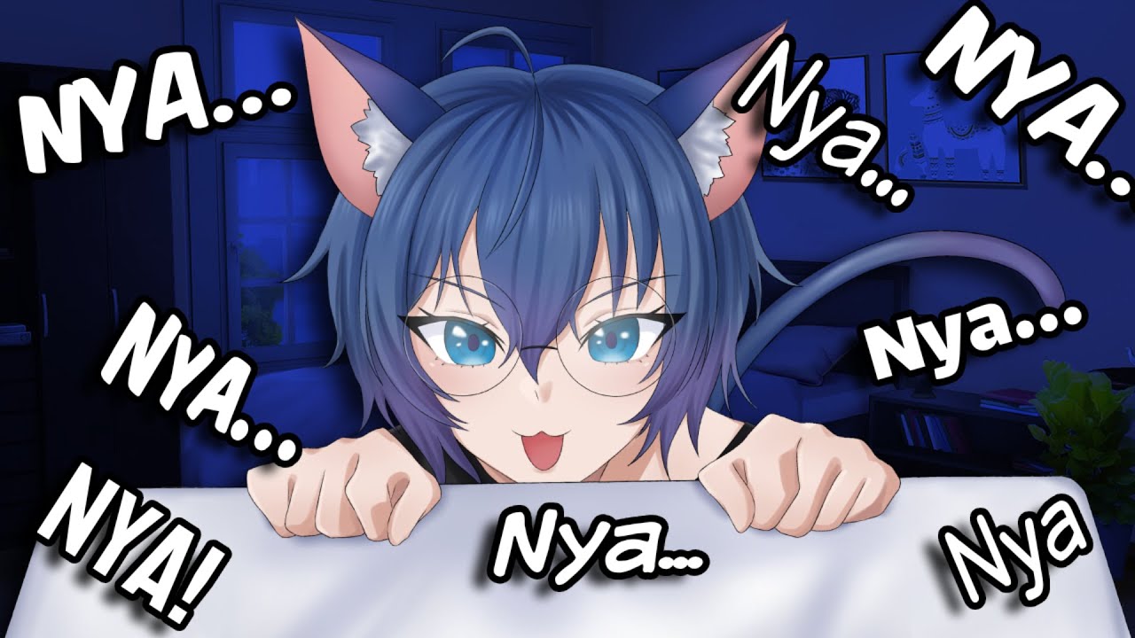 [ASMR] Femboy Catboy Nyas You To Sleep (Head Scratchies & Ear Rubs Included!)