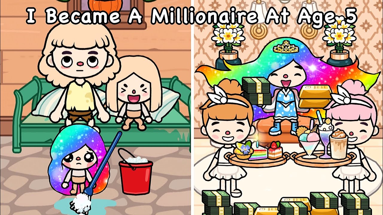 I Became A Millionaire At Age Five 🤩🤑💰 | Sad Story | Toca Life World | Toca Boca | Toca Story