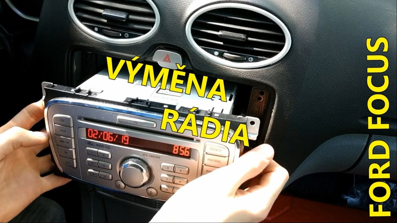 Ford 6000CD demontáž a náhrada za SONY rádio | Ford Focus mk2 radio removal guide