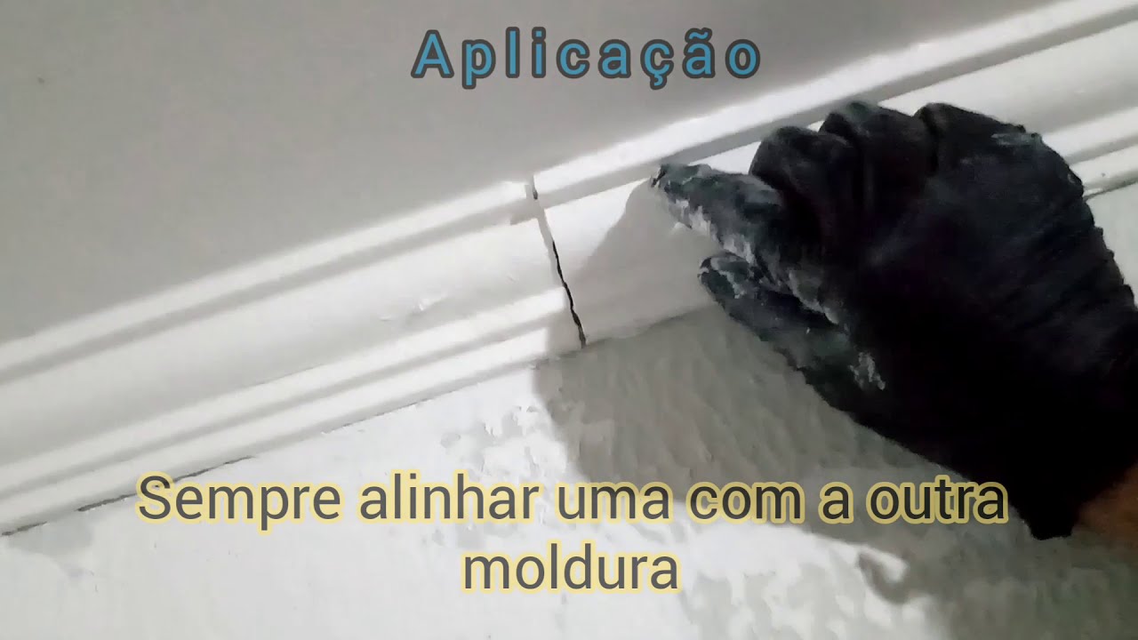 Como colocar Moldura de isopor roda teto passo a passo