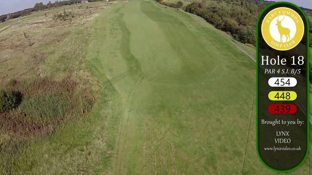 Hart Common Golf Club - Hole 18 Flyover