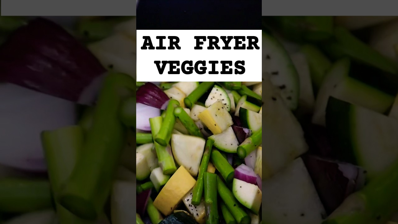 10 Minute AIR FRYER Veggies (Healthy Recipe)