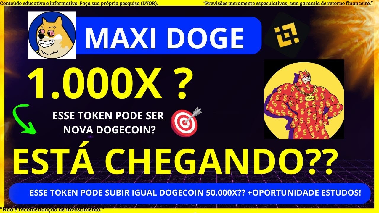 🚀 MAXIDOGE: ESSA MOEDA PODE SUBIR 10X A 1.000X? NOVA DOGECOIN?