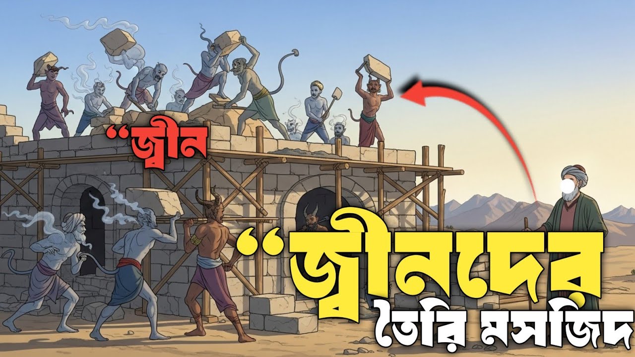 জ্বীনরা কীভাবে মসজিদ বানিয়েছিল? | নবী সুলাইমান (আ.) এর অলৌকিক কাহিনী | Islamic Story Bangla