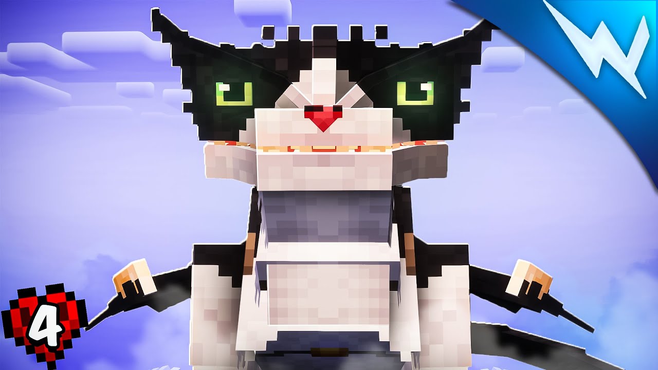 I Tamed a Tuxedo Cat... I mean Dragon in HARDCORE How to Train your Dragon In Minecraft!