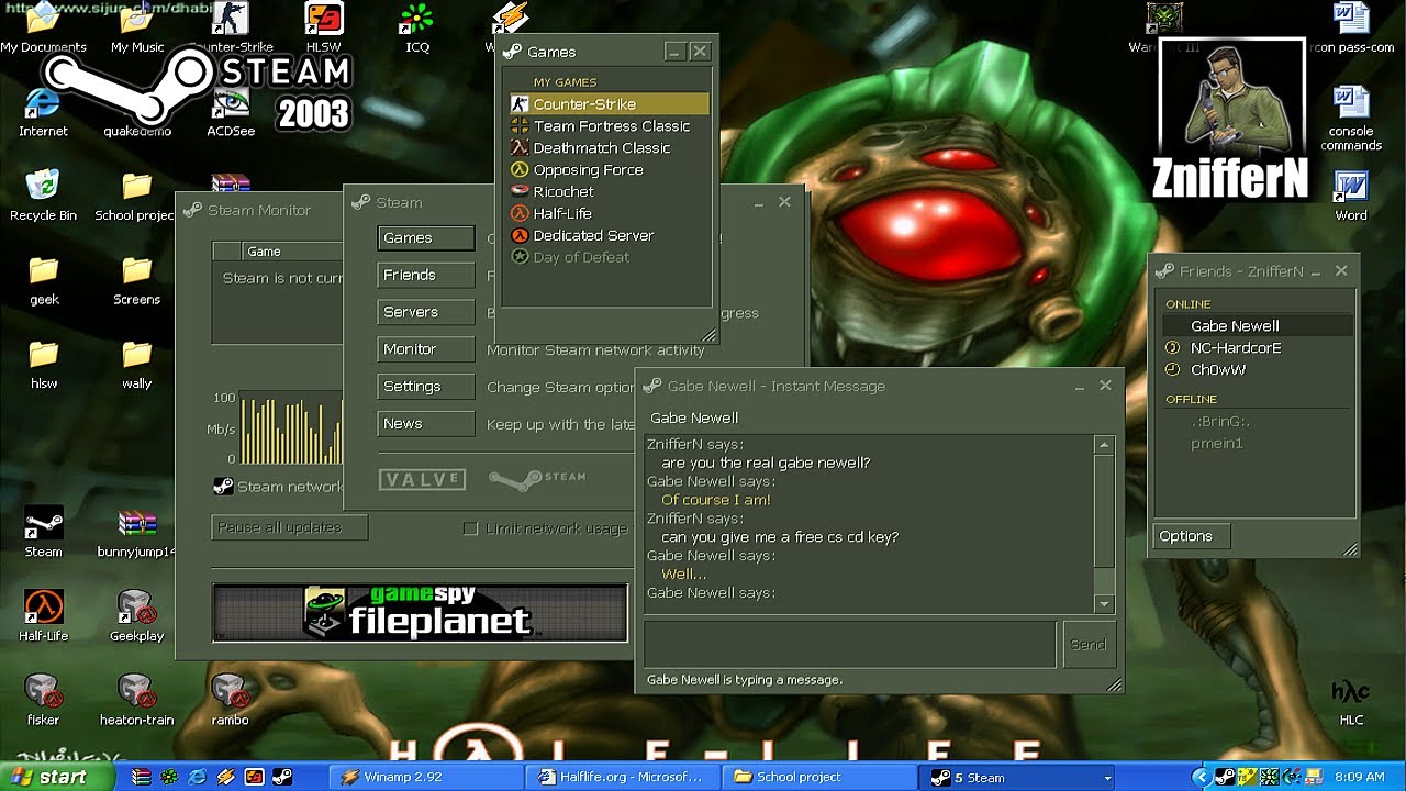Steam Install 2003