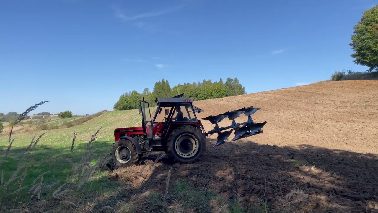 Zetor walczy na górzystym Roztoczu 😱🚜 orka pod pszenice 4K (Engine Sound)